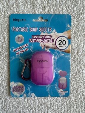 biopure Portable Soap Sheets Lavender Scented